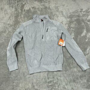 Mens Glacier Gray Bass Outdoor Mixed Cotton Sweater S NWT  6383